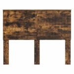 vidaXL Zadné čelo s čelnou doskou Dymová dub 120 cm Kompozitné drevo – Obrázok 4