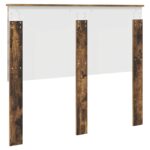 vidaXL Zadné čelo s čelnou doskou Dymová dub 120 cm Kompozitné drevo – Obrázok 6