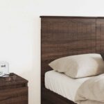 vidaXL Zadné čelo s čelnou doskou Hnedý dub 120 cm Kompozitné drevo – Obrázok 3