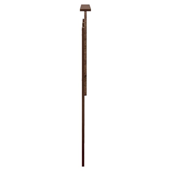 vidaXL Zadné čelo s čelnou doskou Hnedý dub 120 cm Kompozitné drevo – Obrázok 5