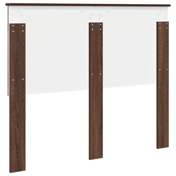 vidaXL Zadné čelo s čelnou doskou Hnedý dub 120 cm Kompozitné drevo – Obrázok 6