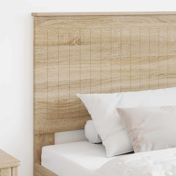 vidaXL Zadné čelo s čelnou doskou Sonoma dub 100 cm Kompozitné drevo – Obrázok 3