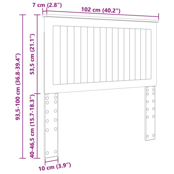 vidaXL Zadné čelo Betónová šedá 100 cm Kompozitné drevo – Obrázok 10