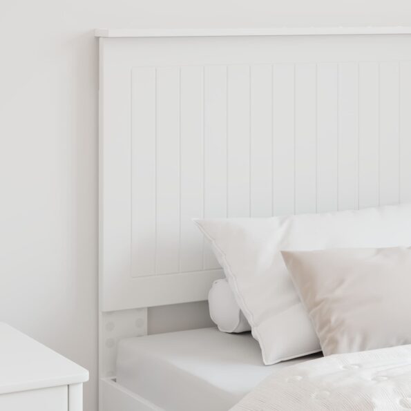 vidaXL Zadné čelo s čelnou doskou Biela 90 cm Kompozitné drevo – Obrázok 3