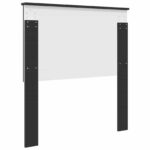 vidaXL Zadné čelo s čelnou doskou Čierny dub 90 cm Kompozitné drevo – Obrázok 6