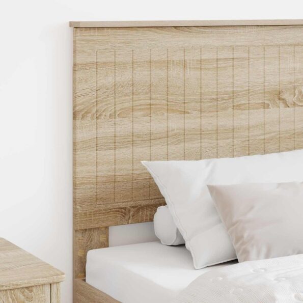 vidaXL Zadné čelo s čelnou doskou Sonoma dub 90 cm Kompozitné drevo – Obrázok 3
