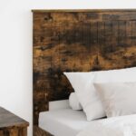 vidaXL Zadné čelo s čelnou doskou Dymová dub 90 cm Kompozitné drevo – Obrázok 3