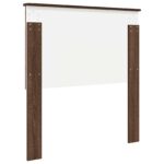 vidaXL Zadné čelo s čelnou doskou Hnedý dub 90 cm Kompozitné drevo – Obrázok 6