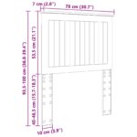 vidaXL Zadné čelo s čelnou doskou Dymová dub 75 cm Kompozitné drevo – Obrázok 10