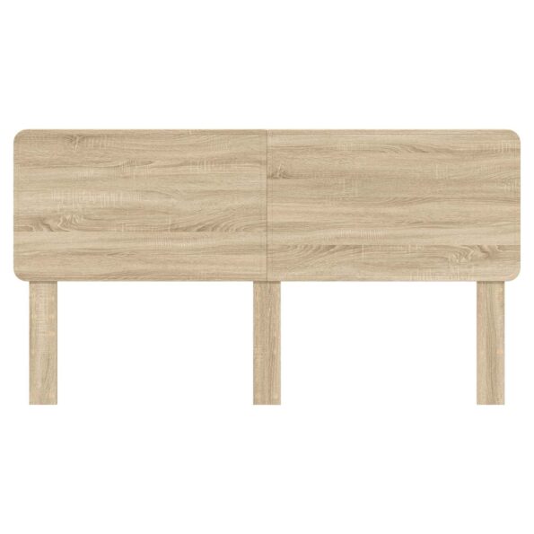 vidaXL Zadné čelo s čelnou doskou Sonoma dub 200 cm Kompozitné drevo – Obrázok 4