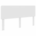 vidaXL Zadné čelo s čelnou doskou Lesklá biela 200 cm Kompozitné drevo – Obrázok 2