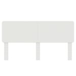 vidaXL Zadné čelo s čelnou doskou Lesklá biela 200 cm Kompozitné drevo – Obrázok 4