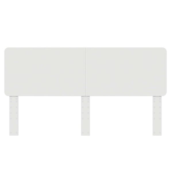 vidaXL Zadné čelo s čelnou doskou Lesklá biela 200 cm Kompozitné drevo – Obrázok 4
