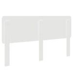 vidaXL Zadné čelo s čelnou doskou Lesklá biela 200 cm Kompozitné drevo – Obrázok 6