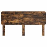 vidaXL Zadné čelo s čelnou doskou Dymová dub 200 cm Kompozitné drevo – Obrázok 4