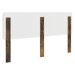 vidaXL Zadné čelo s čelnou doskou Dymová dub 200 cm Kompozitné drevo – Obrázok 6