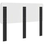 vidaXL Zadné čelo s čelnou doskou Čierny dub 160 cm Kompozitné drevo – Obrázok 6