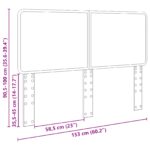 vidaXL Zadné čelo s čelnou doskou Hnedý dub 150 cm Kompozitné drevo – Obrázok 10