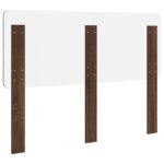 vidaXL Zadné čelo s čelnou doskou Hnedý dub 150 cm Kompozitné drevo – Obrázok 6