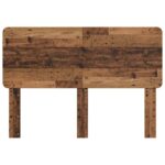 vidaXL Zadné čelo s čelnou doskou Staré drevo 150 cm Kompozitné drevo – Obrázok 4