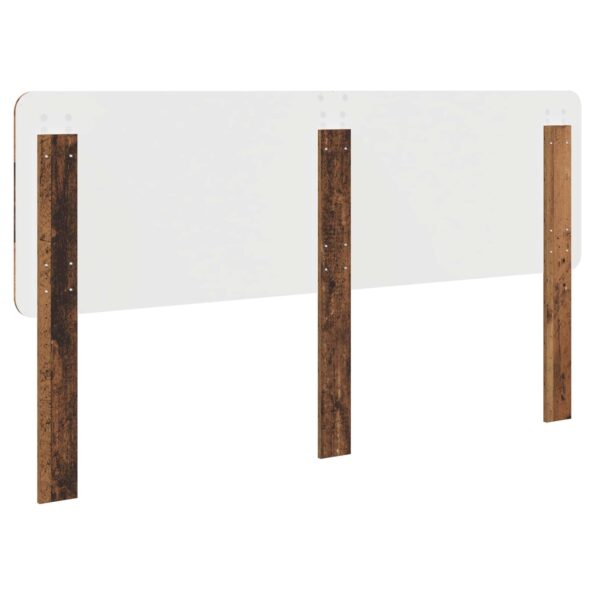 vidaXL Zadné čelo s čelnou doskou Staré drevo 150 cm Kompozitné drevo – Obrázok 6