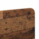 vidaXL Zadné čelo s čelnou doskou Staré drevo 150 cm Kompozitné drevo – Obrázok 7