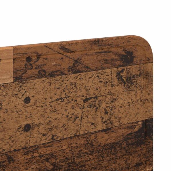 vidaXL Zadné čelo s čelnou doskou Staré drevo 150 cm Kompozitné drevo – Obrázok 7