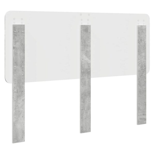 vidaXL Zadné čelo Betónová šedá 140 cm Kompozitné drevo – Obrázok 6