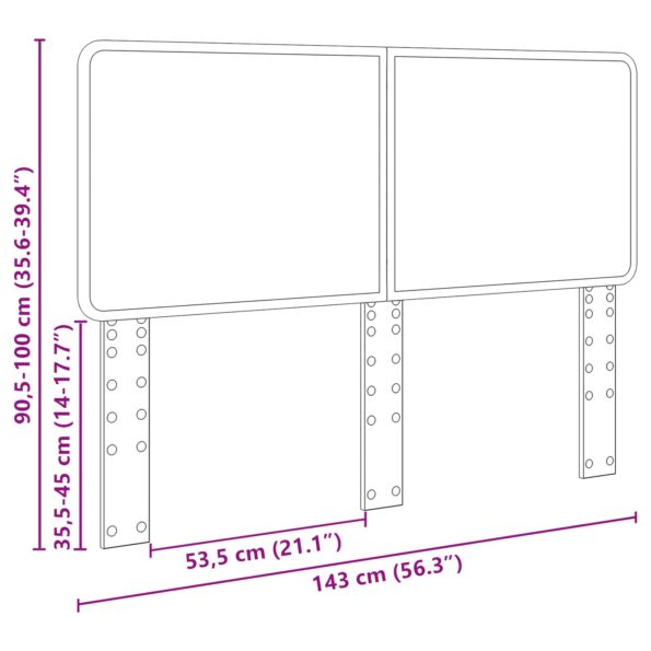 vidaXL Zadné čelo s čelnou doskou Lesklá biela 140 cm Kompozitné drevo – Obrázok 10