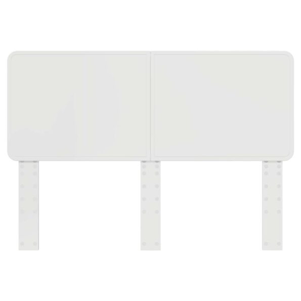 vidaXL Zadné čelo s čelnou doskou Lesklá biela 140 cm Kompozitné drevo – Obrázok 4