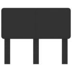 vidaXL Zadné čelo s čelnou doskou Čierny dub 135 cm Kompozitné drevo – Obrázok 4