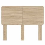 vidaXL Zadné čelo s čelnou doskou Sonoma dub 135 cm Kompozitné drevo – Obrázok 4