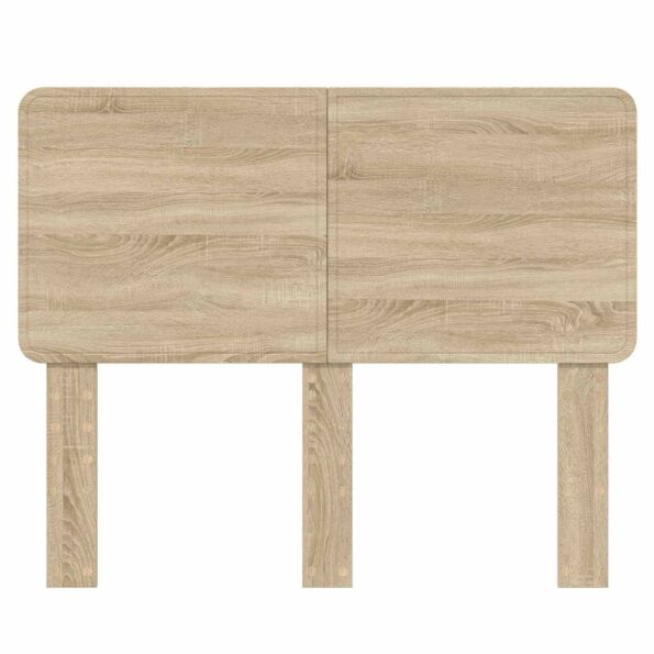 vidaXL Zadné čelo s čelnou doskou Sonoma dub 135 cm Kompozitné drevo – Obrázok 4