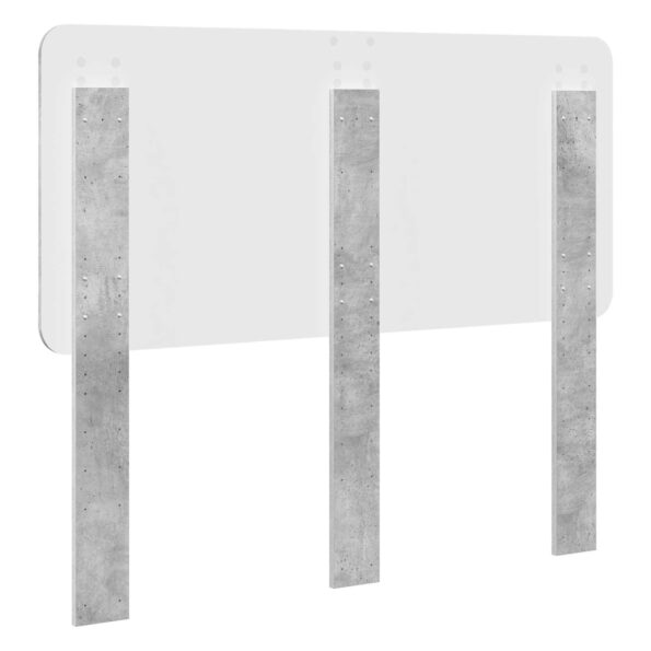 vidaXL Zadné čelo Betónová šedá 135 cm Kompozitné drevo – Obrázok 6