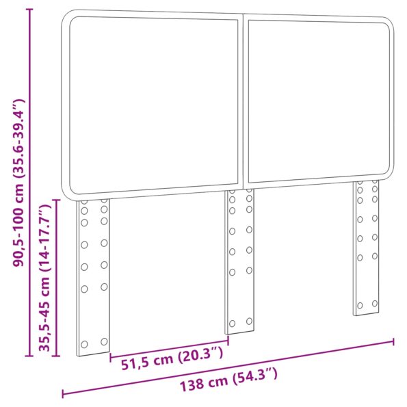 vidaXL Zadné čelo Remeselný dub 135 cm Kompozitné drevo – Obrázok 10