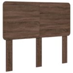 vidaXL Zadné čelo s čelnou doskou Hnedý dub 120 cm Kompozitné drevo – Obrázok 2