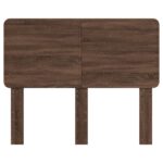 vidaXL Zadné čelo s čelnou doskou Hnedý dub 120 cm Kompozitné drevo – Obrázok 4