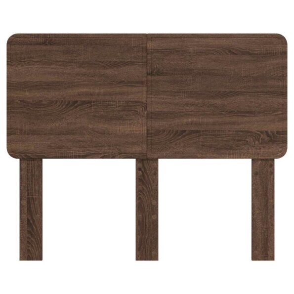 vidaXL Zadné čelo s čelnou doskou Hnedý dub 120 cm Kompozitné drevo – Obrázok 4