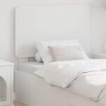 vidaXL Zadné čelo s čelnou doskou Biela 90 cm Kompozitné drevo