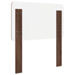 vidaXL Zadné čelo s čelnou doskou Hnedý dub 90 cm Kompozitné drevo – Obrázok 6