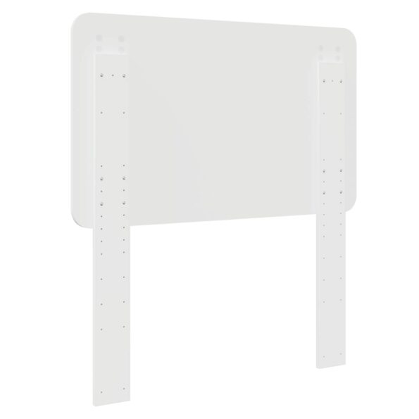vidaXL Zadné čelo s čelnou doskou Lesklá biela 80 cm Kompozitné drevo – Obrázok 6