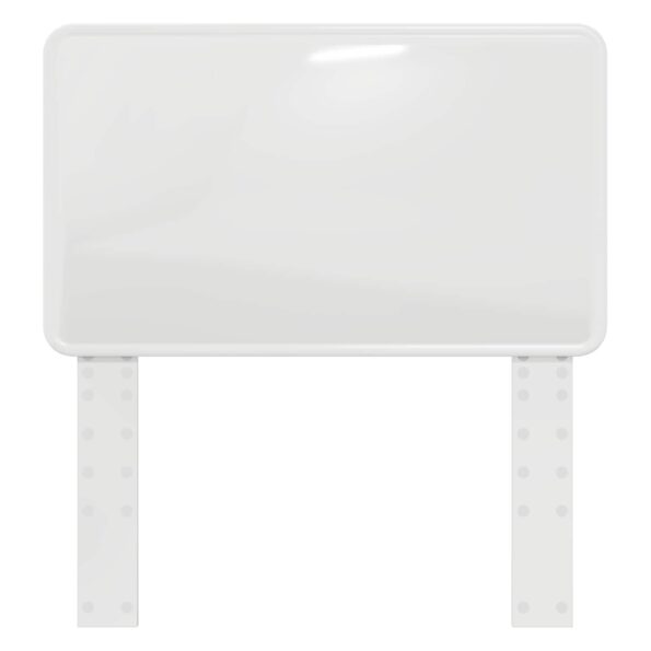 vidaXL Zadné čelo s čelnou doskou Lesklá biela 75 cm Kompozitné drevo – Obrázok 4