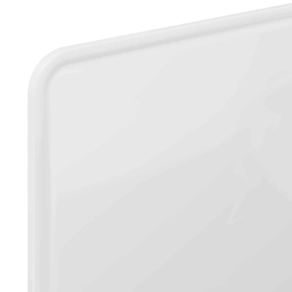 vidaXL Zadné čelo s čelnou doskou Lesklá biela 75 cm Kompozitné drevo – Obrázok 7