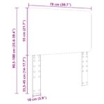vidaXL Zadné čelo s čelnou doskou Dymová dub 75 cm Kompozitné drevo – Obrázok 10