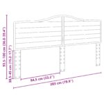 vidaXL Zadné čelo s čelnou doskou Sivý Sonoma 200 cm Kompozitné drevo – Obrázok 10