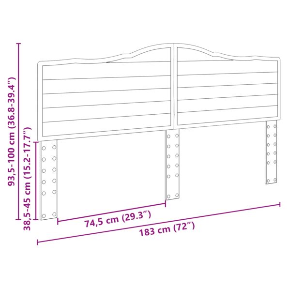 vidaXL Zadné čelo Betónová šedá 180 cm Kompozitné drevo – Obrázok 10