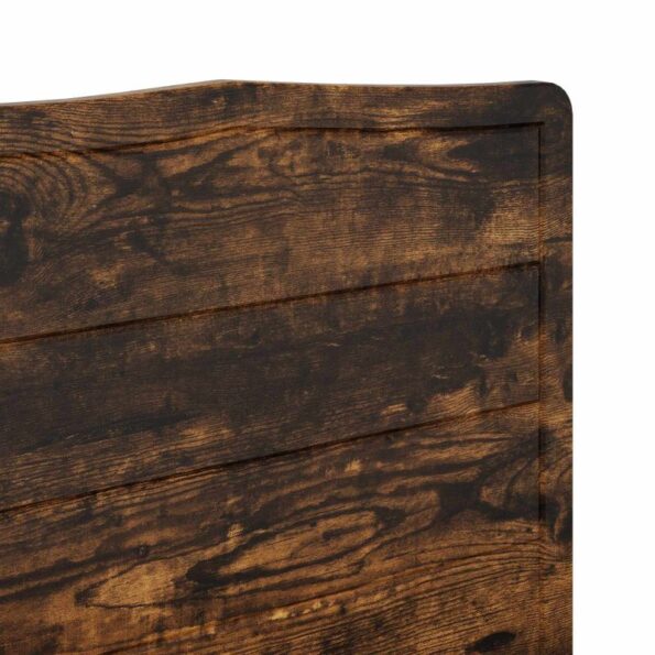 vidaXL Zadné čelo s čelnou doskou Dymová dub 150 cm Kompozitné drevo – Obrázok 7