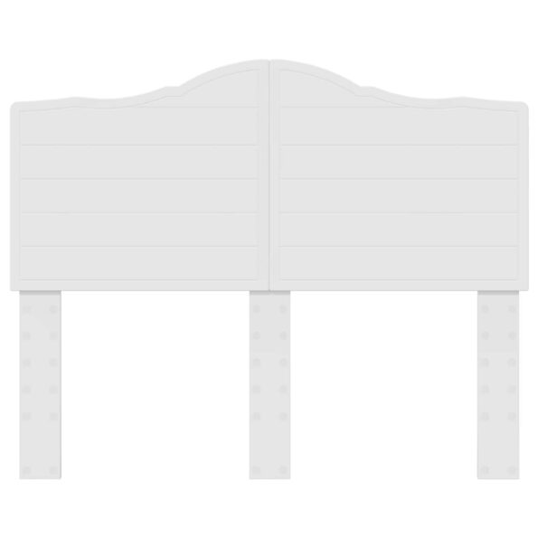 vidaXL Zadné čelo s čelnou doskou Lesklá biela 135 cm Kompozitné drevo – Obrázok 4