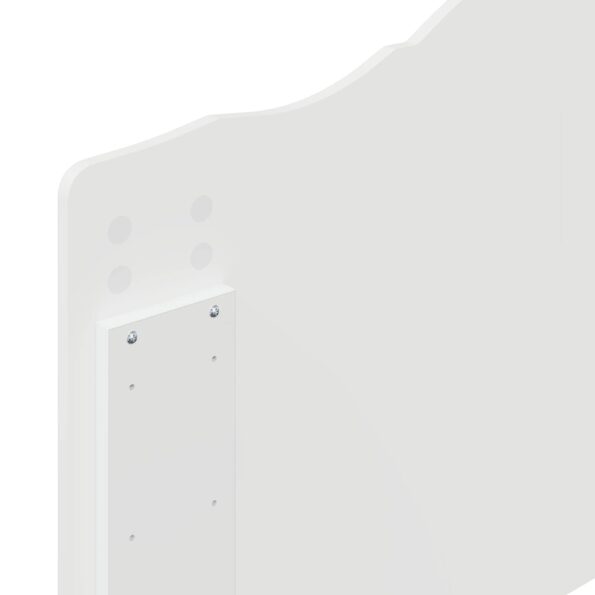 vidaXL Zadné čelo s čelnou doskou Lesklá biela 90 cm Kompozitné drevo – Obrázok 8