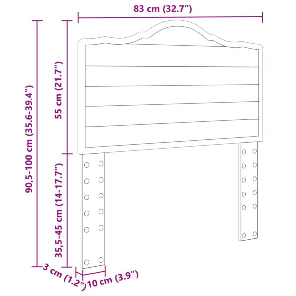 vidaXL Zadné čelo s čelnou doskou Sonoma dub 80 cm Kompozitné drevo – Obrázok 9